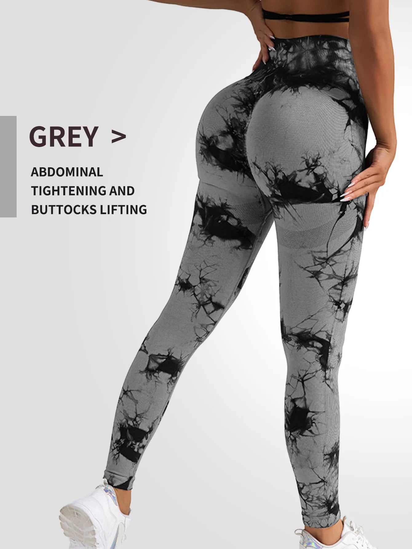 Tie Dye Yoga Pants Women Seamless High Waist