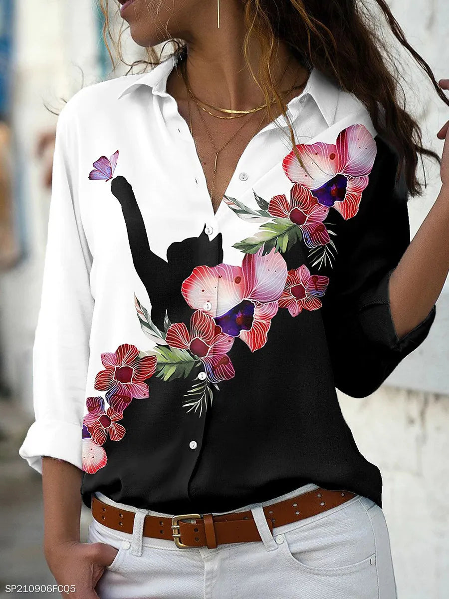 Fashion women long-sleeved shirt