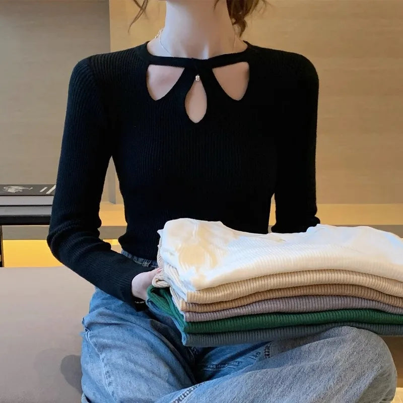 Hollow Out Sexy Women Sweater