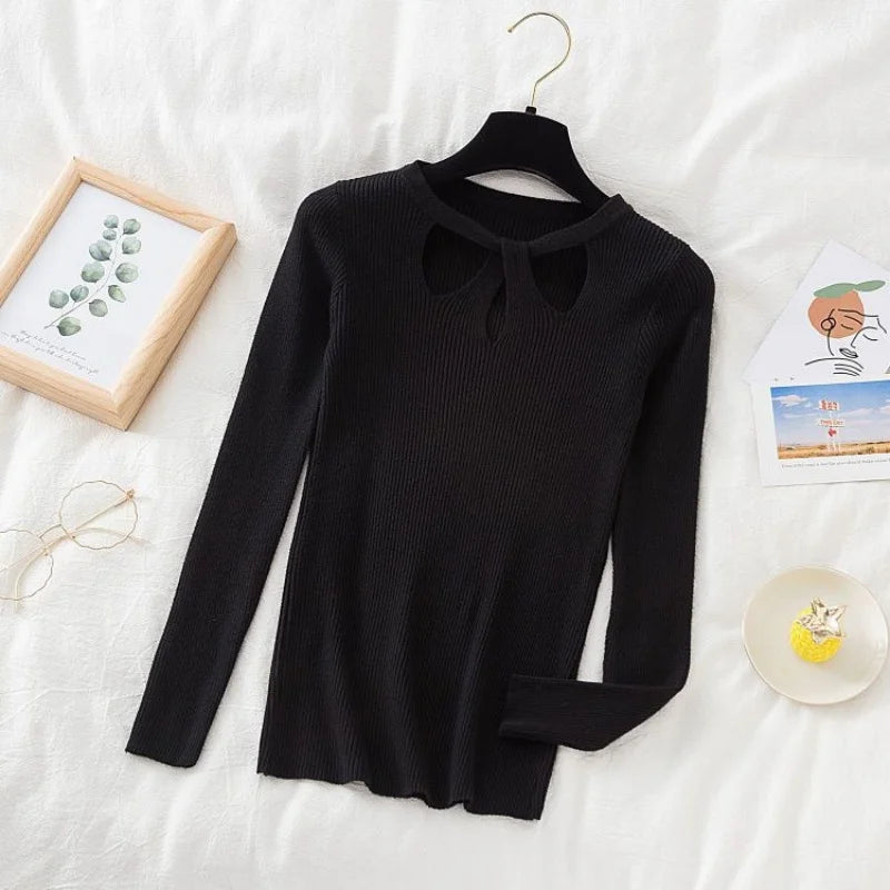 Hollow Out Sexy Women Sweater