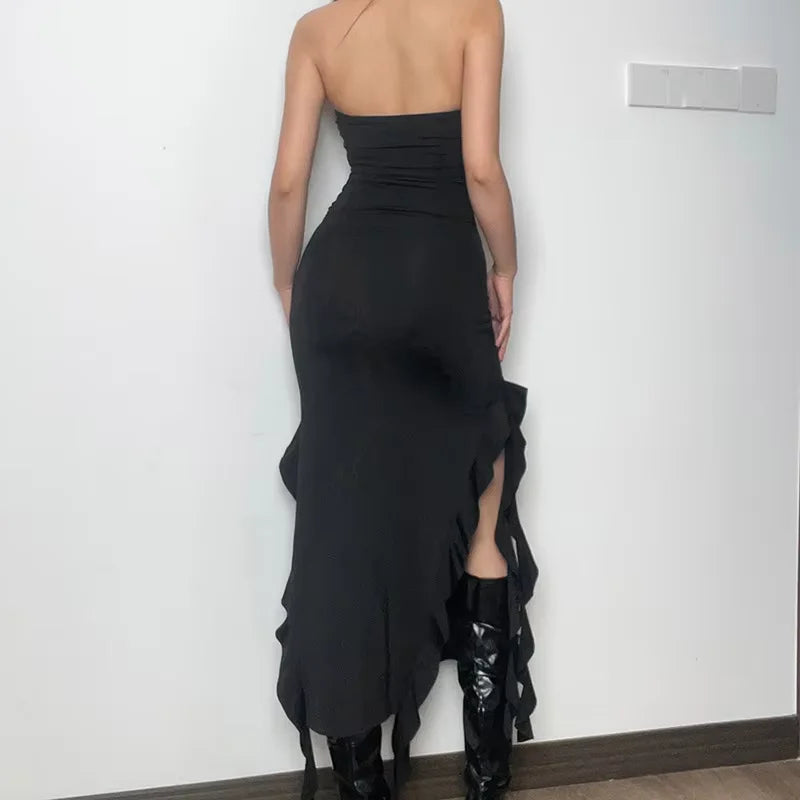 Sexy Hot Girl One-shoulder Jellyfish Style Dress