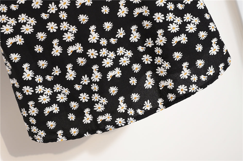 Floral Chiffon Mini Dresses