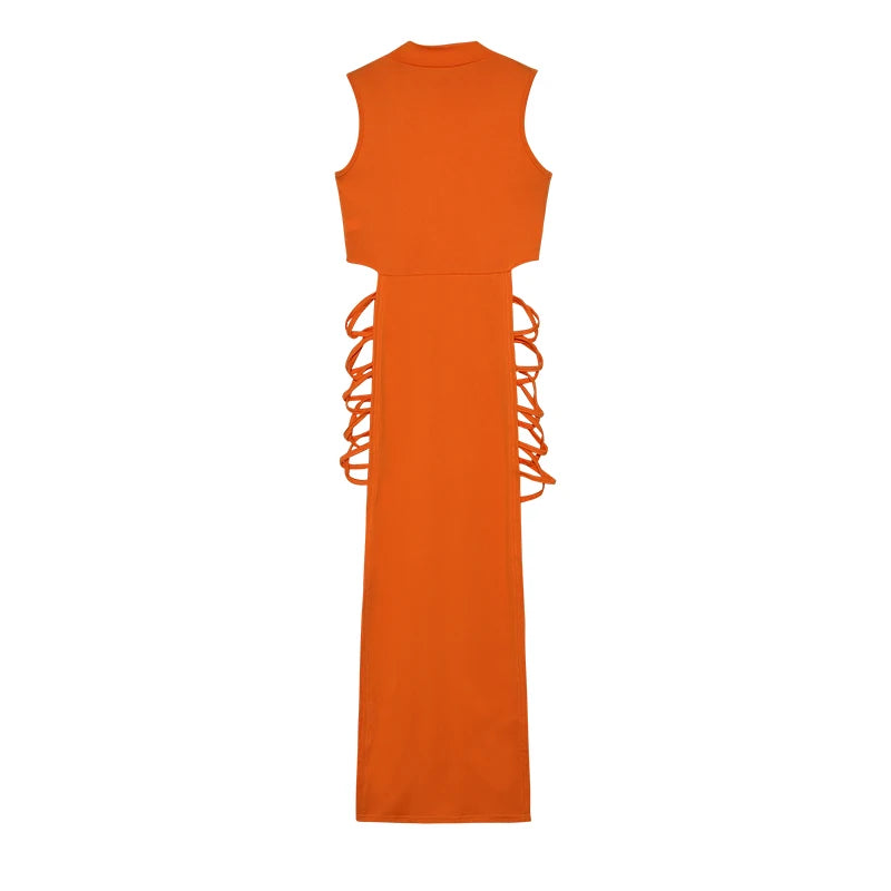 Criss Cross Cut Out Dress,