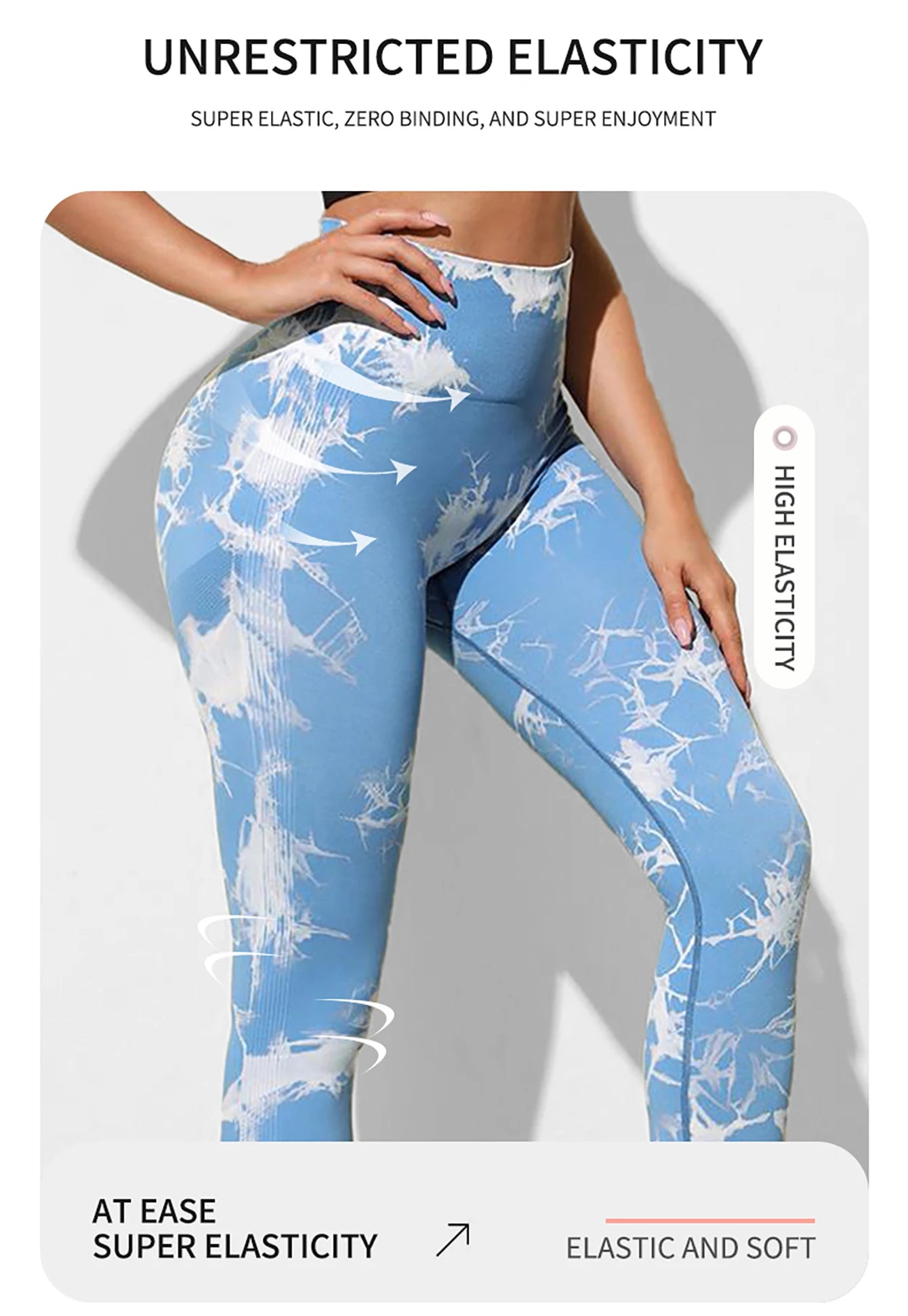 Tie Dye Yoga Pants  Women Seamless High Waist