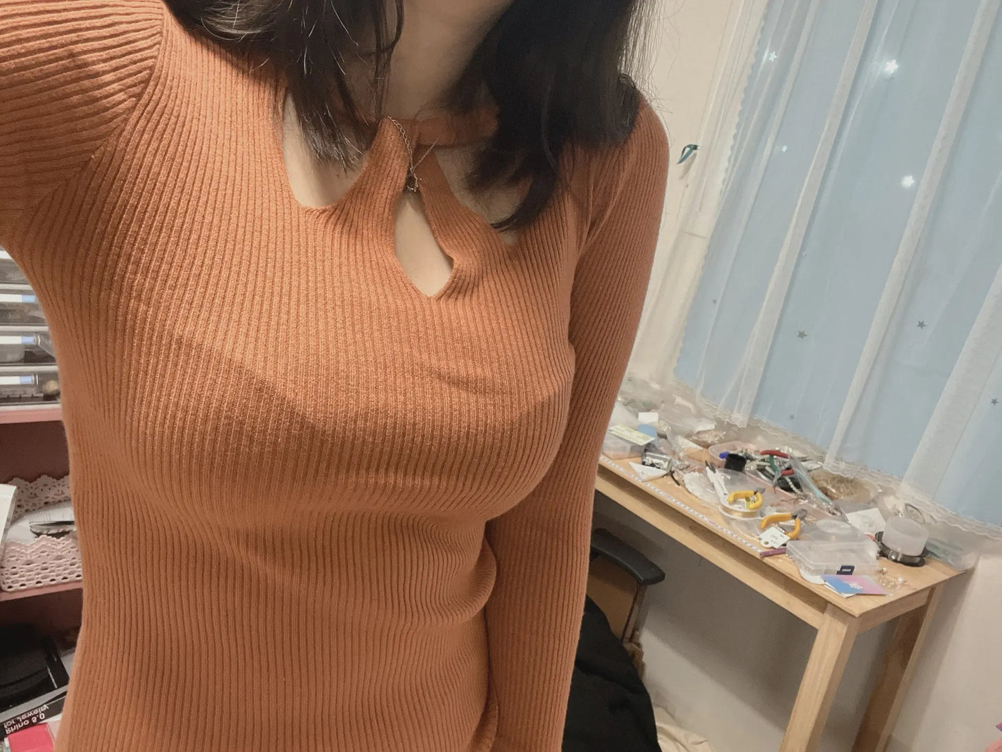 Hollow Out Sexy Women Sweater